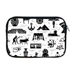 Dark-seamless-pattern-symbols-landmarks-signs-egypt --- Apple MacBook Pro 17  Zipper Case Front