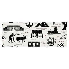 Dark-seamless-pattern-symbols-landmarks-signs-egypt --- Banner And Sign 8  X 3  by Jancukart