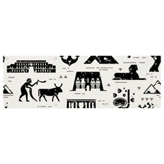 Dark-seamless-pattern-symbols-landmarks-signs-egypt --- Banner And Sign 9  X 3  by Jancukart