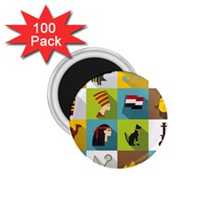 Egypt-travel-items-icons-set-flat-style 1 75  Magnets (100 Pack)  by Jancukart