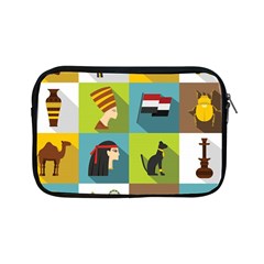 Egypt-travel-items-icons-set-flat-style Apple Ipad Mini Zipper Cases by Jancukart