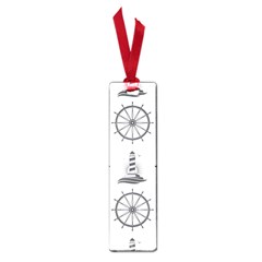 Marine-nautical-seamless-pattern-with-vintage-lighthouse-wheel Small Book Marks