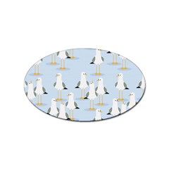 Cute-seagulls-seamless-pattern-light-blue-background Sticker (oval)