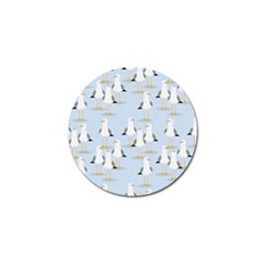 Cute-seagulls-seamless-pattern-light-blue-background Golf Ball Marker (10 Pack)