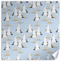 Cute-seagulls-seamless-pattern-light-blue-background Canvas 16  X 16 