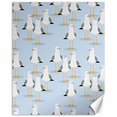 Cute-seagulls-seamless-pattern-light-blue-background Canvas 16  X 20 