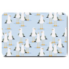 Cute-seagulls-seamless-pattern-light-blue-background Large Doormat