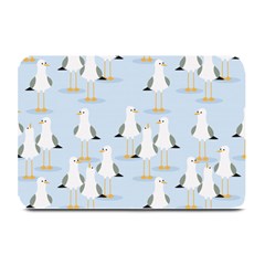 Cute-seagulls-seamless-pattern-light-blue-background Plate Mats by Jancukart