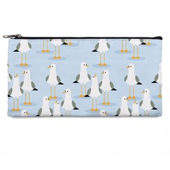 Cute-seagulls-seamless-pattern-light-blue-background Pencil Case