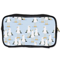 Cute-seagulls-seamless-pattern-light-blue-background Toiletries Bag (two Sides) by Jancukart