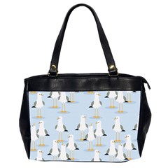 Cute-seagulls-seamless-pattern-light-blue-background Oversize Office Handbag (2 Sides)