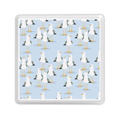 Cute-seagulls-seamless-pattern-light-blue-background Memory Card Reader (square)