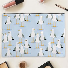 Cute-seagulls-seamless-pattern-light-blue-background Cosmetic Bag (xxl)