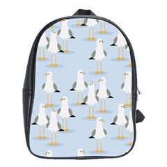 Cute-seagulls-seamless-pattern-light-blue-background School Bag (xl)