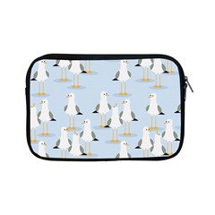 Cute-seagulls-seamless-pattern-light-blue-background Apple Ipad Mini Zipper Cases by Jancukart