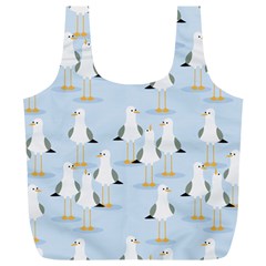 Cute-seagulls-seamless-pattern-light-blue-background Full Print Recycle Bag (xl)