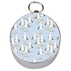 Cute-seagulls-seamless-pattern-light-blue-background Silver Compasses