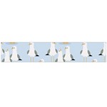 Cute-seagulls-seamless-pattern-light-blue-background Large Flano Scarf  Front