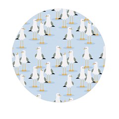 Cute-seagulls-seamless-pattern-light-blue-background Mini Round Pill Box (pack Of 3) by Jancukart