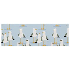 Cute-seagulls-seamless-pattern-light-blue-background Banner And Sign 9  X 3 