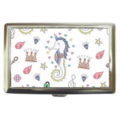 Seamless-pattern-cute-unicorn-cartoon-hand-drawn Cigarette Money Case