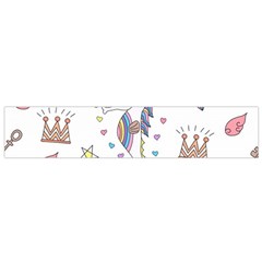 Seamless-pattern-cute-unicorn-cartoon-hand-drawn Small Flano Scarf