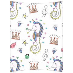 Seamless-pattern-cute-unicorn-cartoon-hand-drawn Back Support Cushion