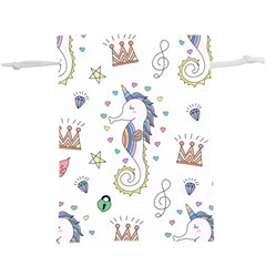 Seamless-pattern-cute-unicorn-cartoon-hand-drawn  Lightweight Drawstring Pouch (xl)