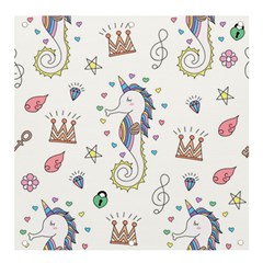 Seamless-pattern-cute-unicorn-cartoon-hand-drawn Banner And Sign 4  X 4 