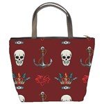 Tattoo-old-school-background-pattern Bucket Bag Back