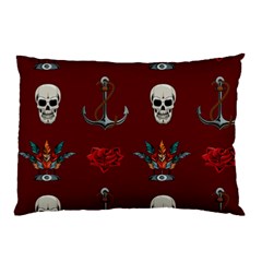 Tattoo-old-school-background-pattern Pillow Case (two Sides)