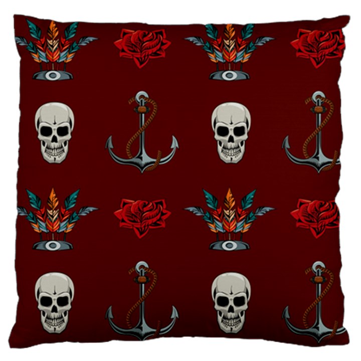 Tattoo-old-school-background-pattern Large Cushion Case (One Side)