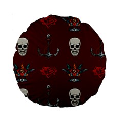 Tattoo-old-school-background-pattern Standard 15  Premium Round Cushions