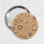 Egyptian-seamless-pattern-symbols-landmarks-signs-egypt 2.25  Handbag Mirrors Front