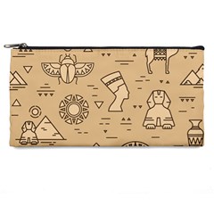 Egyptian-seamless-pattern-symbols-landmarks-signs-egypt Pencil Case by Jancukart