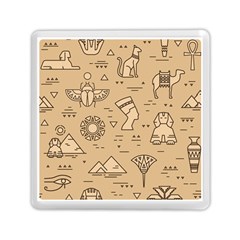 Egyptian-seamless-pattern-symbols-landmarks-signs-egypt Memory Card Reader (square)