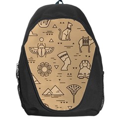 Egyptian-seamless-pattern-symbols-landmarks-signs-egypt Backpack Bag