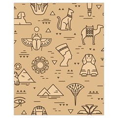 Egyptian-seamless-pattern-symbols-landmarks-signs-egypt Drawstring Bag (small)