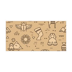 Egyptian-seamless-pattern-symbols-landmarks-signs-egypt Yoga Headband