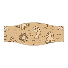 Egyptian-seamless-pattern-symbols-landmarks-signs-egypt Stretchable Headband by Jancukart