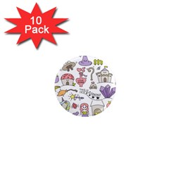 Fantasy-things-doodle-style-vector-illustration 1  Mini Magnet (10 Pack)  by Jancukart