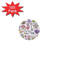 Fantasy-things-doodle-style-vector-illustration 1  Mini Buttons (100 Pack)  by Jancukart