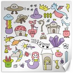 Fantasy-things-doodle-style-vector-illustration Canvas 12  x 12  11.4 x11.56  Canvas - 1