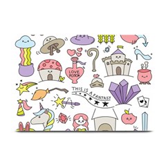 Fantasy-things-doodle-style-vector-illustration Plate Mats