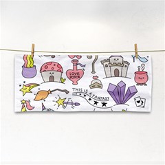 Fantasy-things-doodle-style-vector-illustration Hand Towel