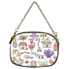 Fantasy-things-doodle-style-vector-illustration Chain Purse (two Sides)