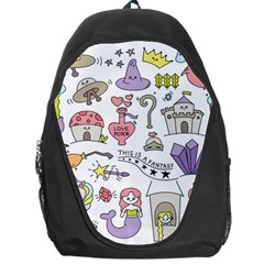 Fantasy-things-doodle-style-vector-illustration Backpack Bag by Jancukart