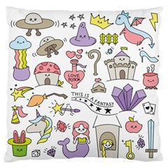 Fantasy-things-doodle-style-vector-illustration Standard Flano Cushion Case (one Side)