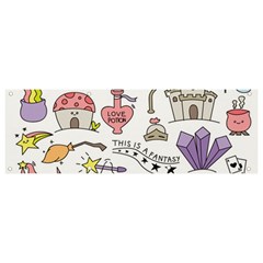 Fantasy-things-doodle-style-vector-illustration Banner And Sign 9  X 3 