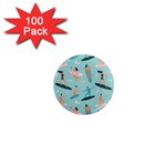 Beach-surfing-surfers-with-surfboards-surfer-rides-wave-summer-outdoors-surfboards-seamless-pattern- 1  Mini Magnets (100 pack)  Front